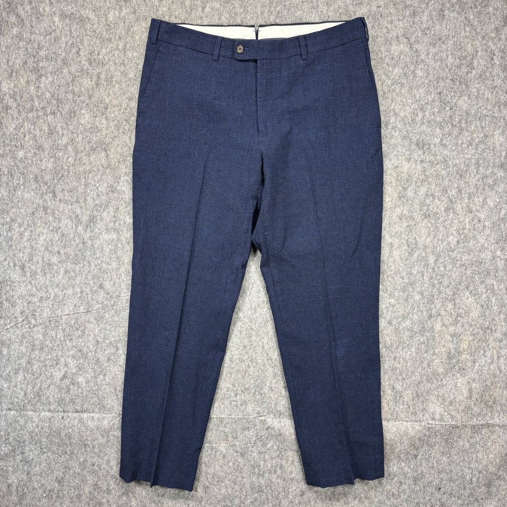 Suitsupply Soho Pants Wool Linen Men's‎ 32 x 26 Blue